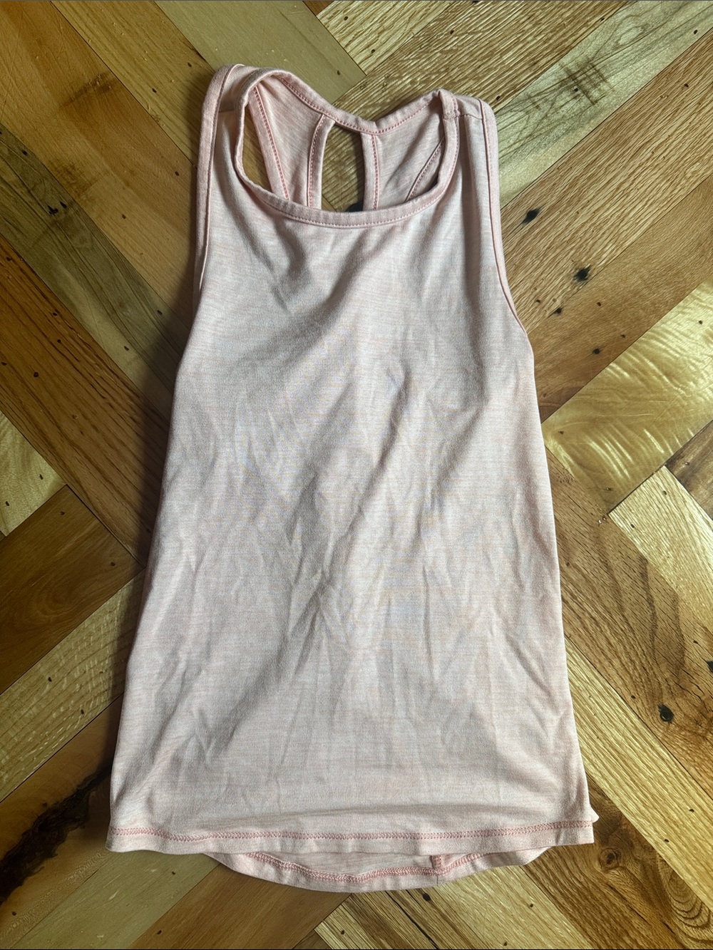 Girls Light Pink Racerback Tank Top